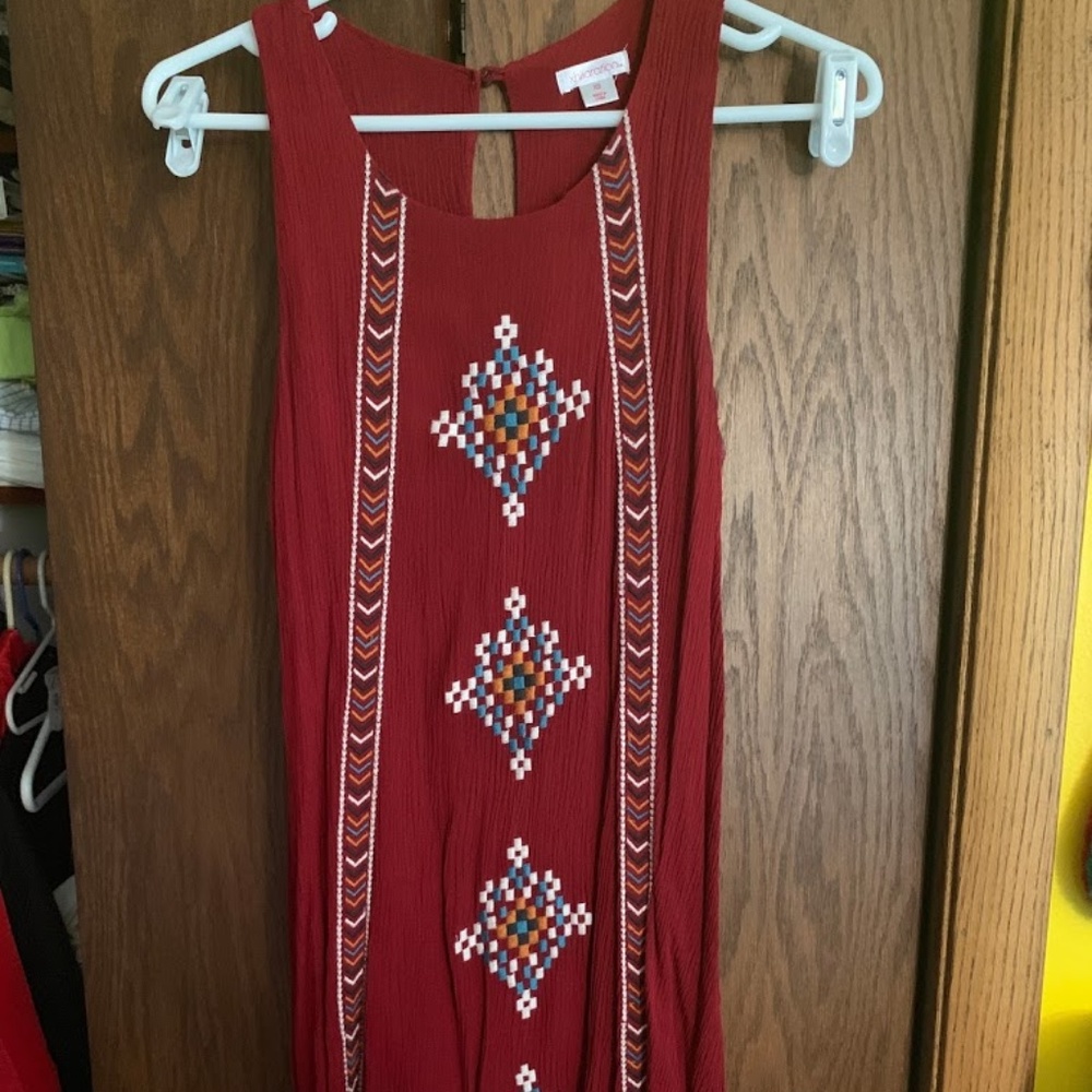 Embroidered T-Shirt Dress